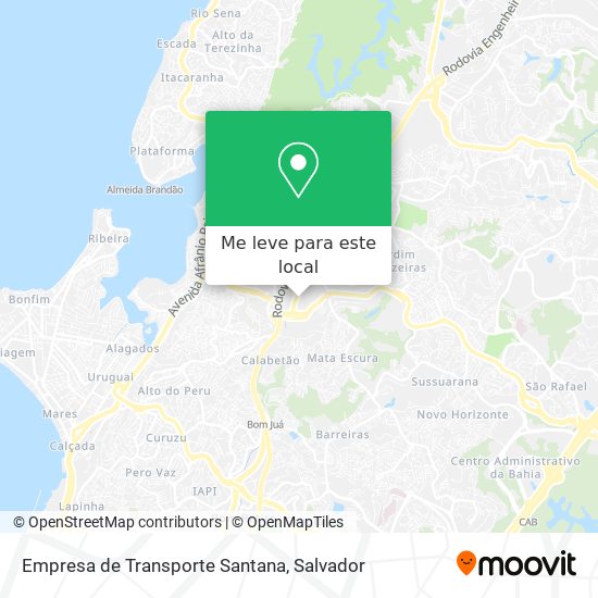 Empresa de Transporte Santana mapa