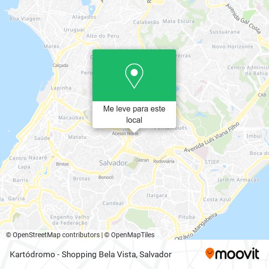 Kartódromo - Shopping Bela Vista mapa
