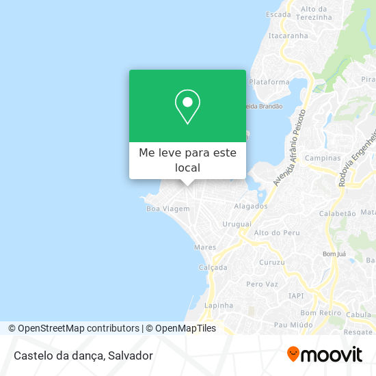 Castelo da dança mapa