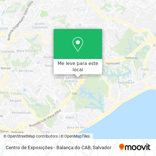 Centro de Exposições - Balança do CAB mapa