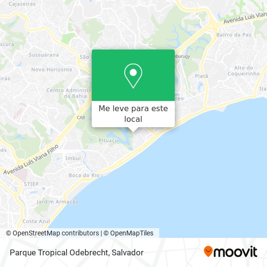 Parque Tropical Odebrecht mapa