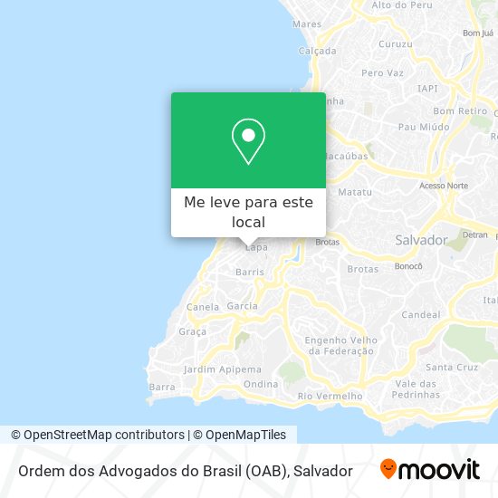Ordem dos Advogados do Brasil (OAB) mapa