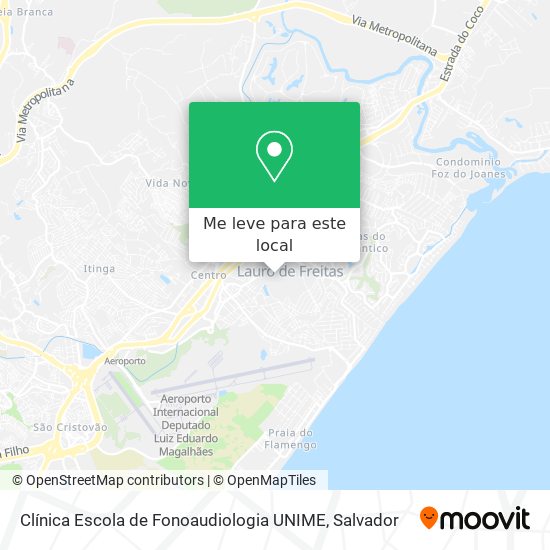 Clínica Escola de Fonoaudiologia UNIME mapa