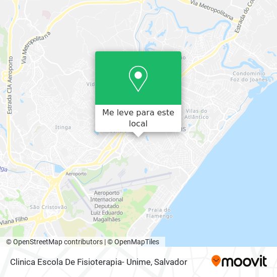Clinica Escola De Fisioterapia- Unime mapa