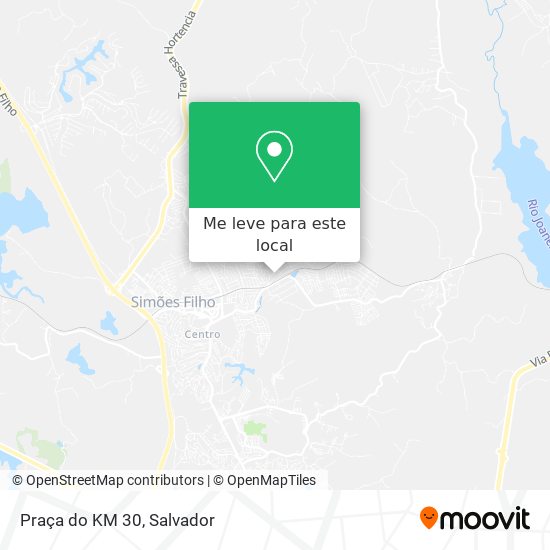 Praça do KM 30 mapa