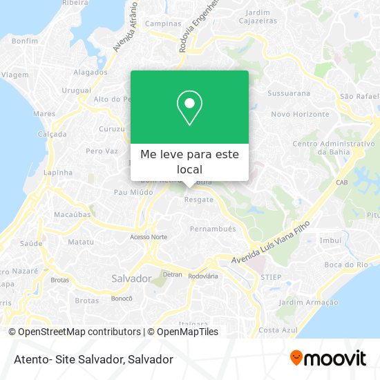 Atento- Site Salvador mapa