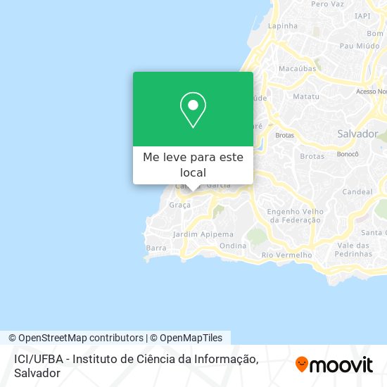 ICI / UFBA - Instituto de Ciência da Informação mapa