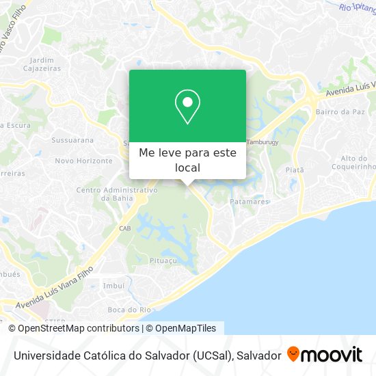 Universidade Católica do Salvador (UCSal) mapa