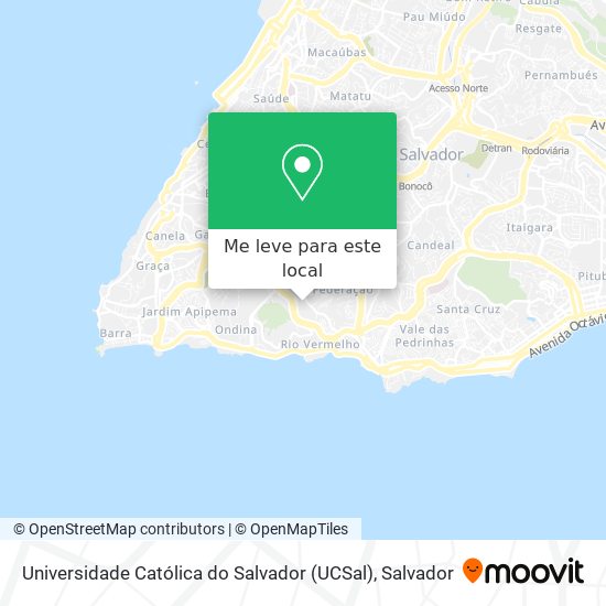 Universidade Católica do Salvador (UCSal) mapa
