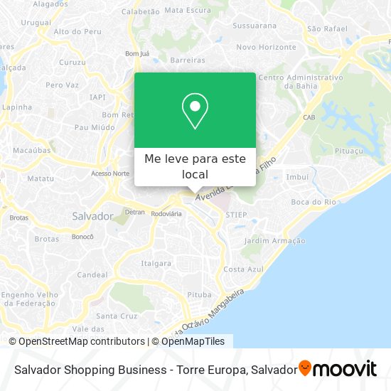 Salvador Shopping Business - Torre Europa mapa