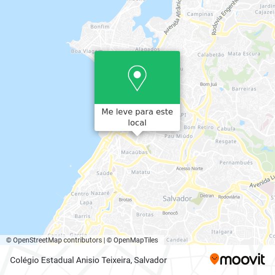 Colégio Estadual Anisio Teixeira mapa