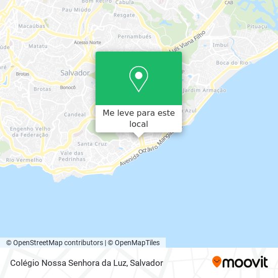 Colégio Nossa Senhora da Luz mapa