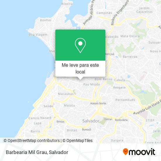 Barbearia Mil Grau mapa