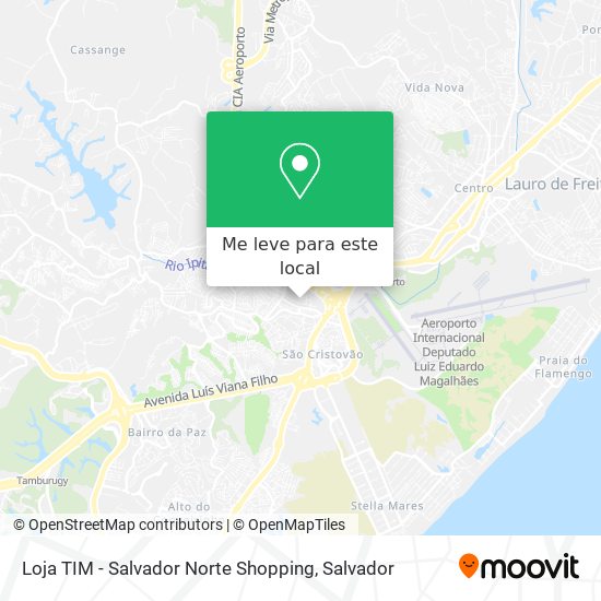 Loja TIM - Salvador Norte Shopping mapa