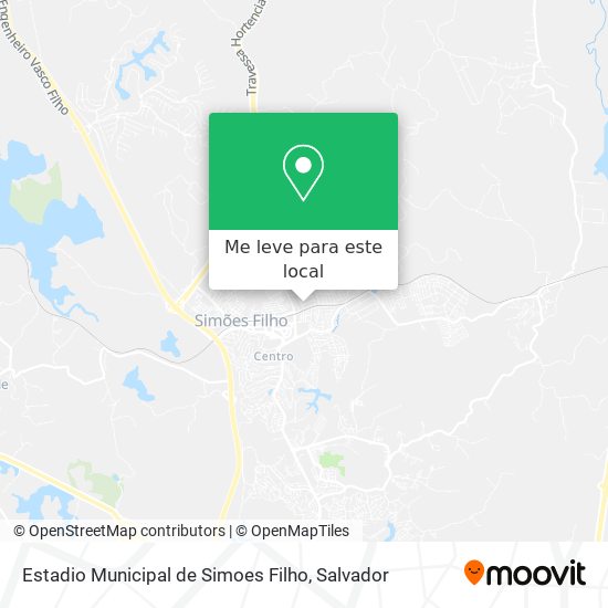 Estadio Municipal de Simoes Filho mapa