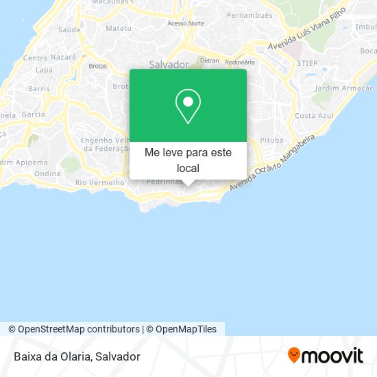 Baixa da Olaria mapa