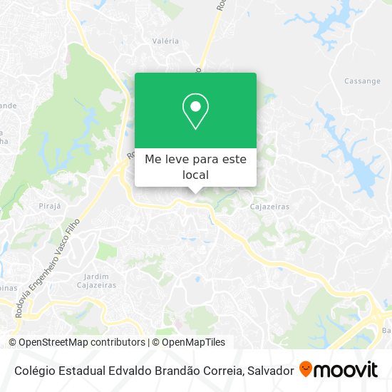 Colégio Estadual Edvaldo Brandão Correia mapa