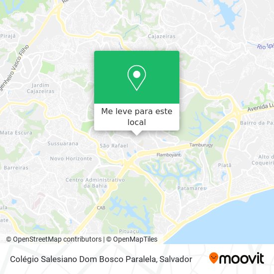Colégio Salesiano Dom Bosco Paralela mapa