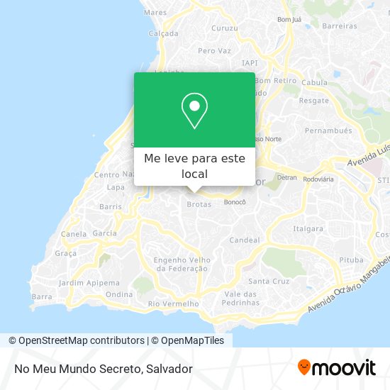 No Meu Mundo Secreto mapa