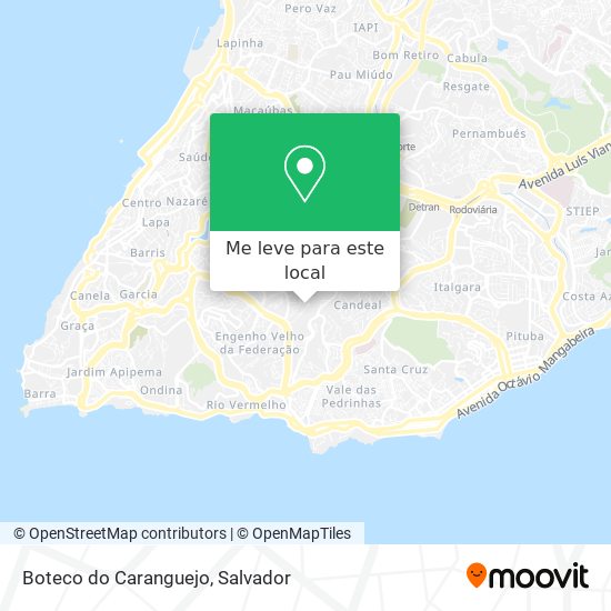 Boteco do Caranguejo mapa
