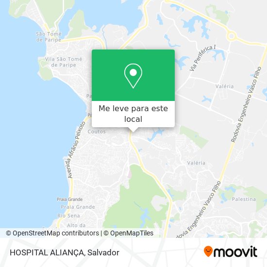HOSPITAL ALIANÇA mapa