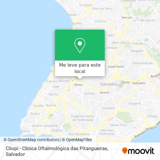 Cliopi - Clínica Oftalmológica das Pitangueiras mapa