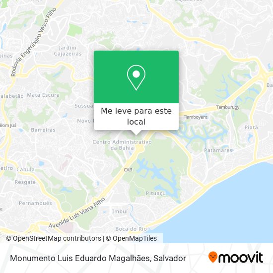 Monumento Luis Eduardo Magalhães mapa
