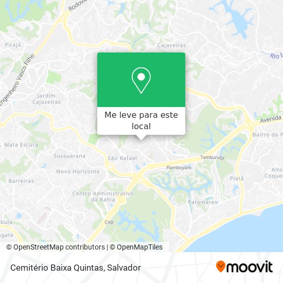 Cemitério Baixa Quintas mapa