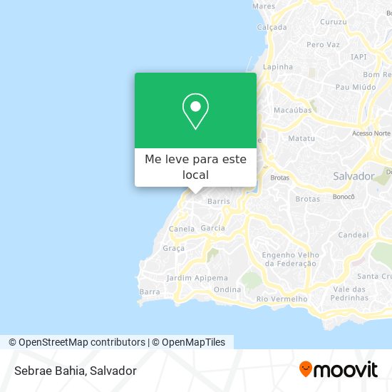 Sebrae Bahia mapa