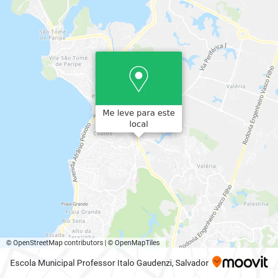 Escola Municipal Professor Italo Gaudenzi mapa