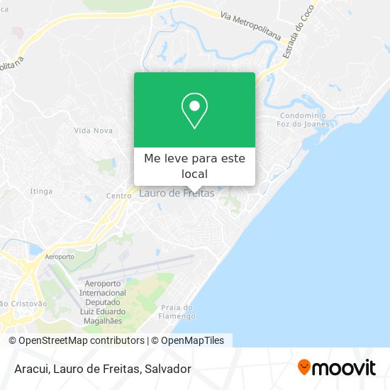 Aracui, Lauro de Freitas mapa