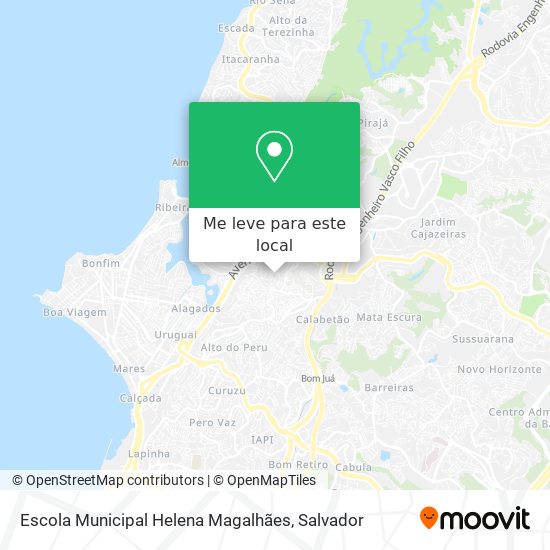 Escola Municipal Helena Magalhães mapa