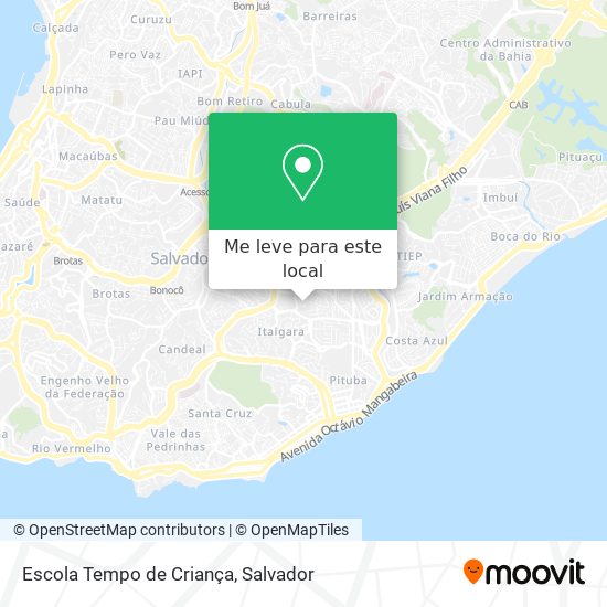 Escola Tempo de Criança mapa