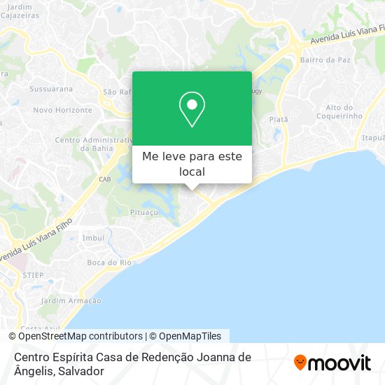 Centro Espírita Casa de Redenção Joanna de Ângelis mapa