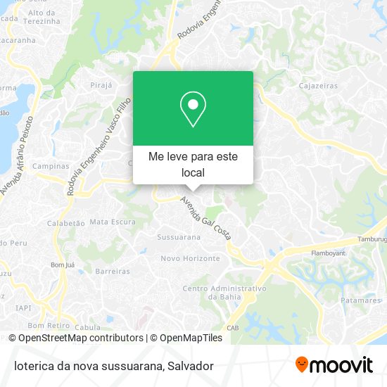 loterica da nova sussuarana mapa