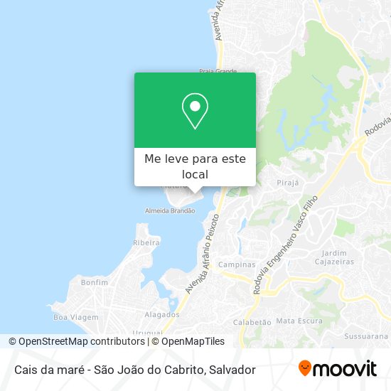 Cais da maré - São João do Cabrito mapa