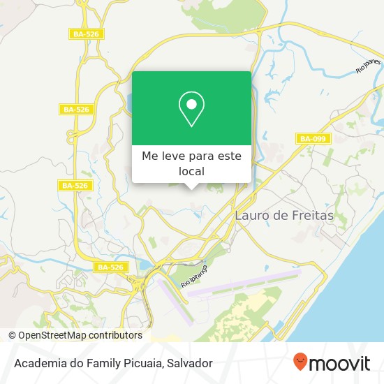 Academia do Family Picuaia mapa