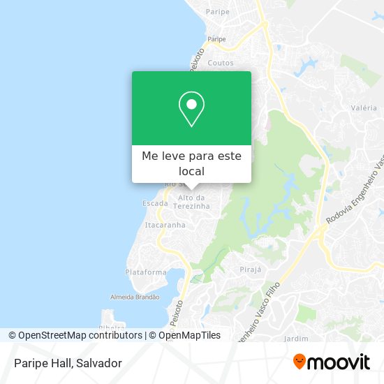 Paripe Hall mapa