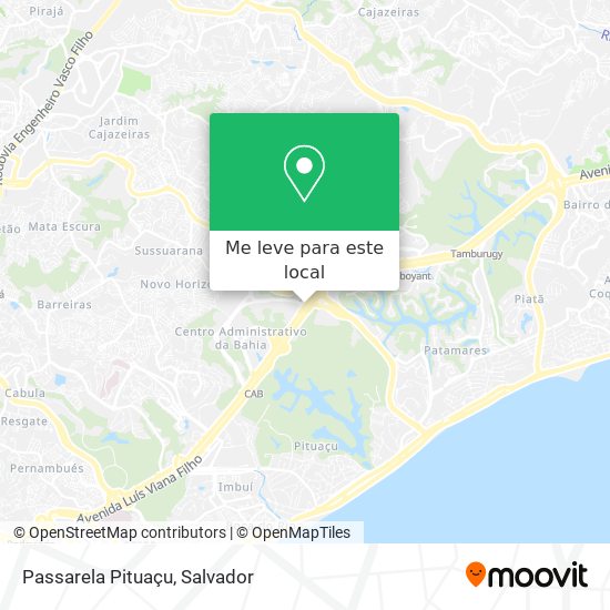 Passarela Pituaçu mapa