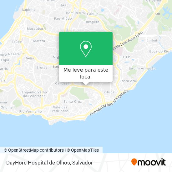 DayHorc Hospital de Olhos mapa