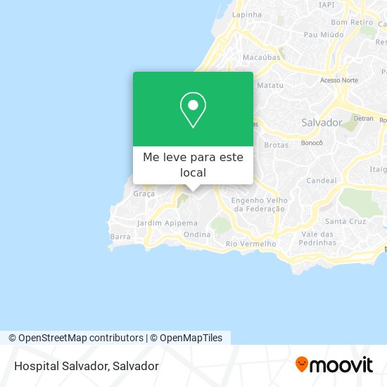 Hospital Salvador mapa