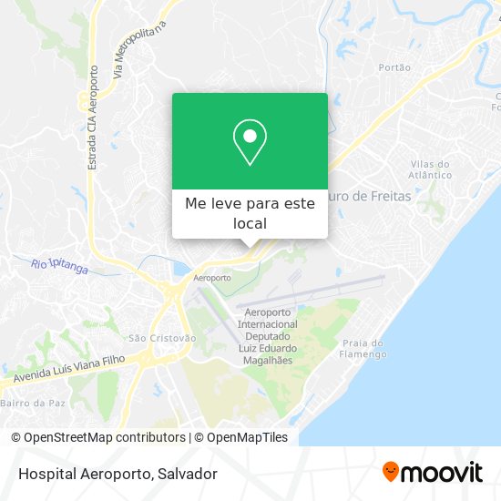 Hospital Aeroporto mapa