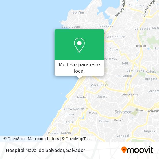 Hospital Naval de Salvador mapa