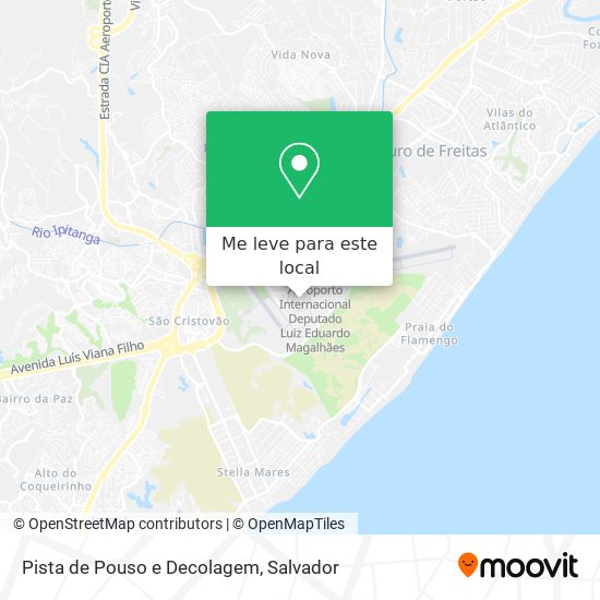 Pista de Pouso e Decolagem mapa