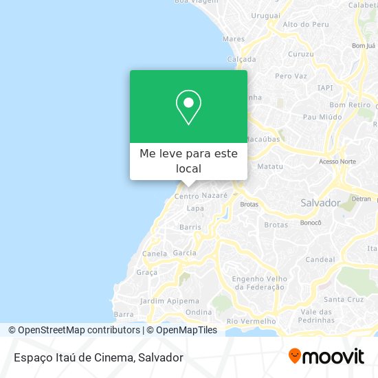 Espaço Itaú de Cinema mapa