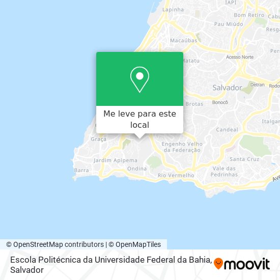 Escola Politécnica da Universidade Federal da Bahia mapa