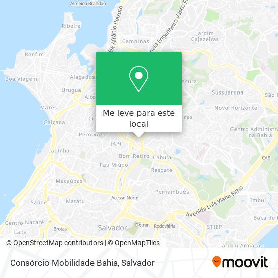 Consórcio Mobilidade Bahia mapa