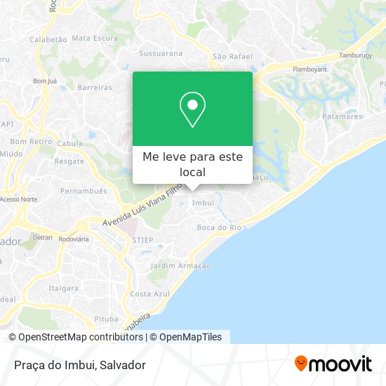 Praça do Imbui mapa