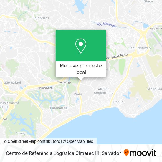 Centro de Referência Logística Cimatec III mapa