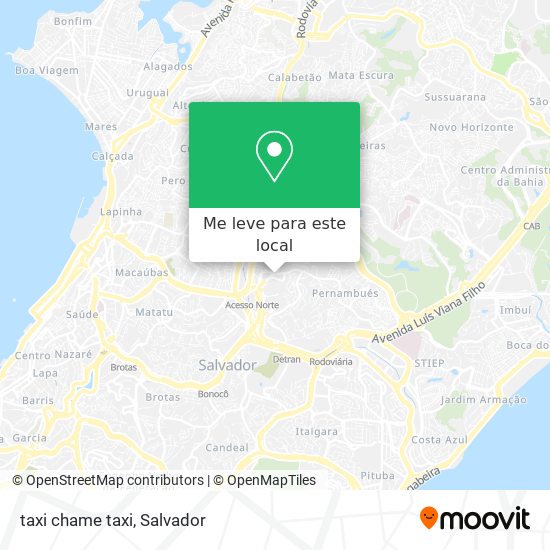 taxi chame taxi mapa